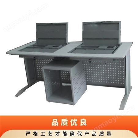 博奥学校课桌椅钢木定制电教室专用二人位学生桌